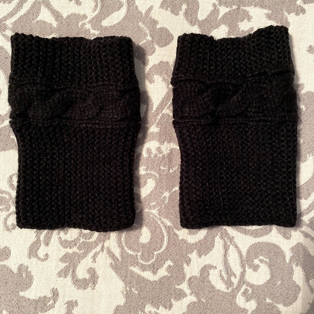 Black Boot Toppers